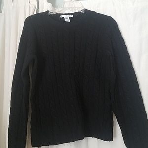Vintage Y2K Gap black cable knit sweater, gently used